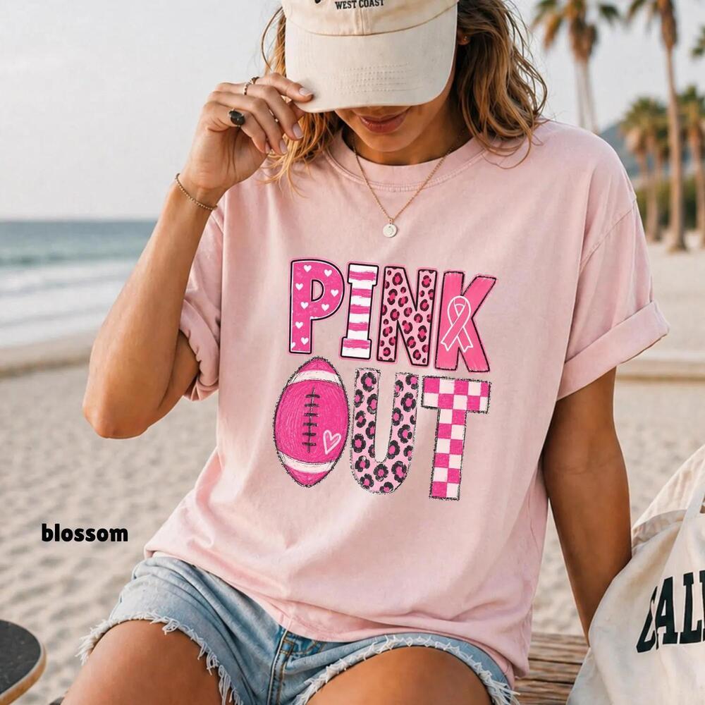 Football Shirt Ribbon Game Day Tee Football Mom